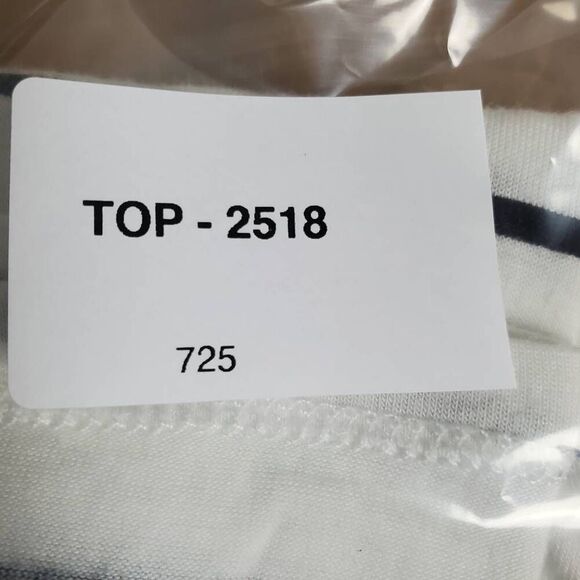 Maurices 24/7 Black White Stripe Sleeveless Tank Top Stretchy V-Neck Size Large - Picture 8 of 8